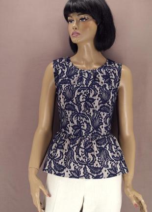 Брендова ошатна ажурна блузка "oasis". розмір uk16/eur42 (l).