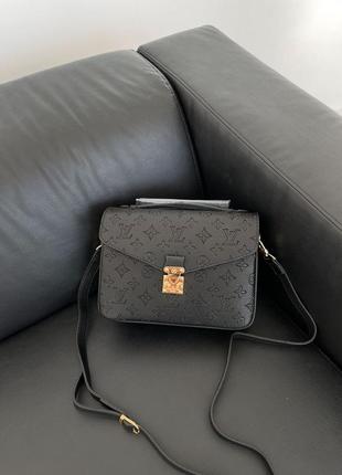 Жіноча сумка louis vuitton pochette metis black