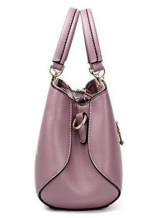 Жіноча сумочка з вишивкою фіолетовий4 фото