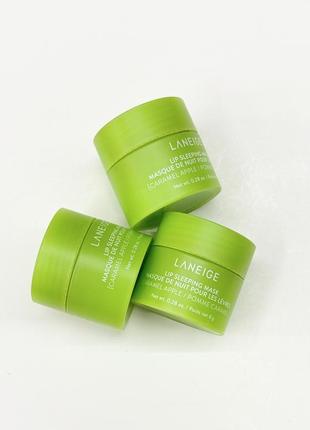 Нічна маска для губ "карамельне яблуко" laneige lip sleeping mask caramel apple 8g1 фото