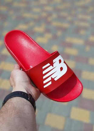 Жіночі шльопанці new balance червоні 🌶