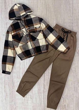 Стильний комплект
сорочка+джогери