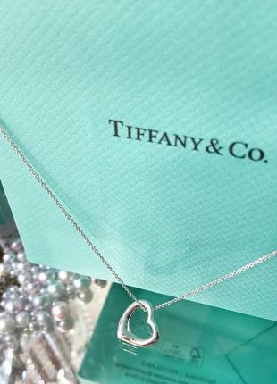 Серебряная подвеска elsa perettitm open heart tiffany co