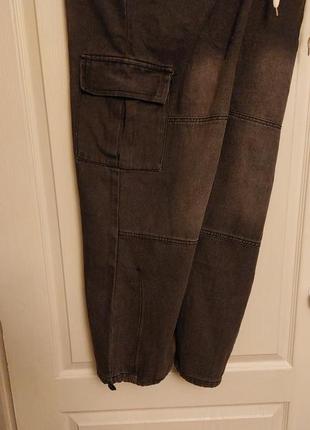 Нові широкі сирі джинси баггі унісекс в стилі y2k, sk84 фото