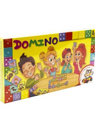 Детская настольная игра "домино: забавные животные" dtg-dmn-04, 28 элементов