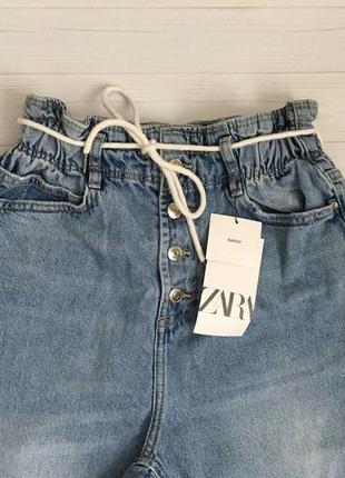 Zara baggy , высокая посадка , пояс резиночка7 фото