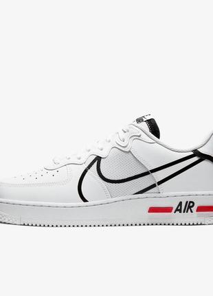 Кроссовки мужские nike air force 1 react, белые (найк аир форс реакт, найки, кросівки)