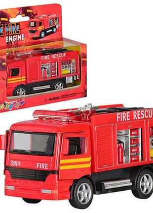 Дитяча ігрова пожежна машинка ks5110w інерційна
