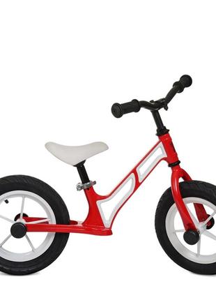 Беговел profi kids humg1207a-2 колеса 12 дюймов красно-белый