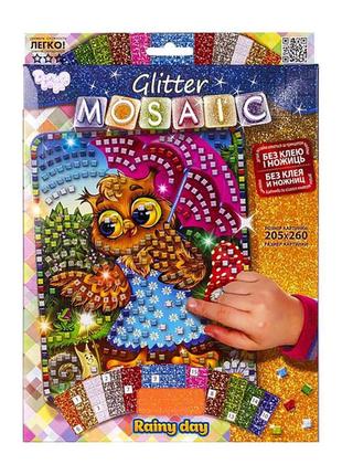 Креативна творчість "glitter mosaic rainy day" бм-03-10 блискуча мозаїка1 фото