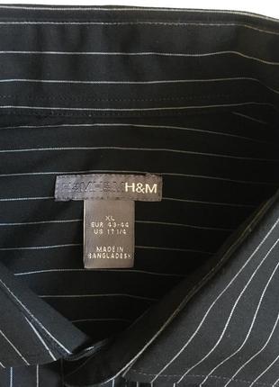 Рубашка h&m размер 17/43-44/xl-хxl3 фото