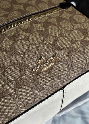 Coach jordyn backpack in signature canvas8 фото