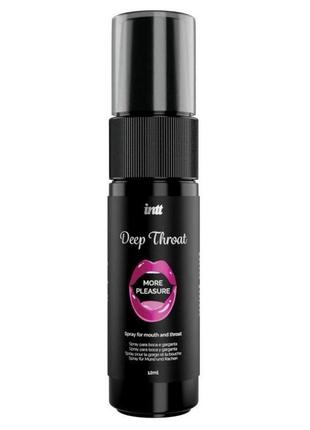 Спрей для глубокого минета intt deep throat oral spray (12 мл) feromon