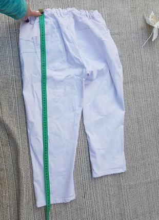 Белые капри бриджи брюки джинсы укороченные redseventy7 фото