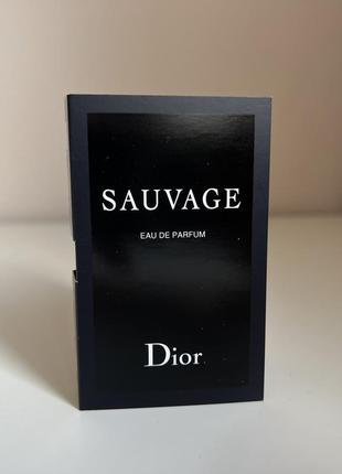 Dior sauvage eau de parfum 1 мл пробник1 фото