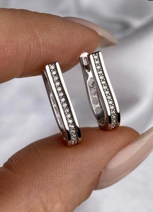 Серьги серебряные