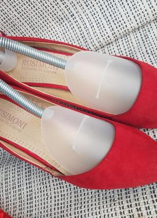 Элегантные аккуратные нарядные красные классические туфли rusimoni испания 373 фото