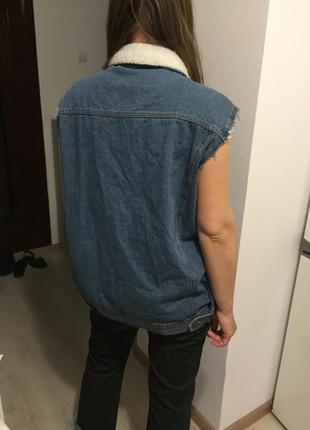 Жакет джинс удлинённый6 фото