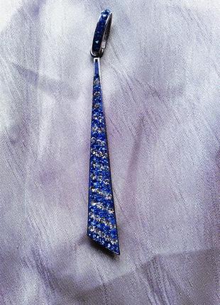 Підвіска (кулон) у вигляді краватки срібний