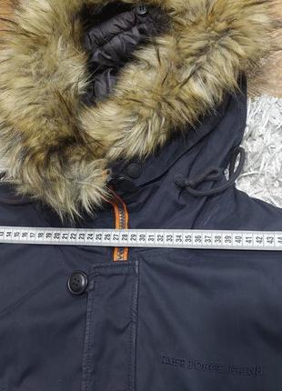 Tiger force мужская стеганая парка зимнее пальто искусственный мех большие карманы средней длины снежная куртка.6 фото
