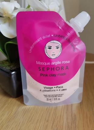 Маска для сияния кожи комплексного действия sephora pink clay face mask