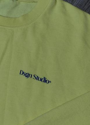 Мужской свитшот оверсайз / boohoo / кофта на флисе / свитер / жёлтый свитшот / мужская оде...