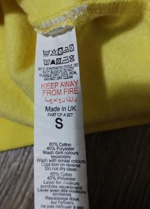 Мужской свитшот оверсайз / boohoo / кофта на флисе / свитер / жёлтый свитшот / мужская оде...