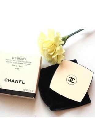 Компактная пудра chanel les beiges healthy glow sheer powder spf15/pa++