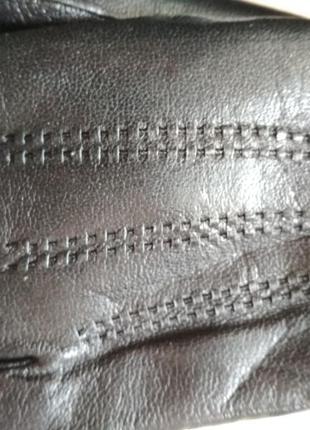 Рукавицы мужские кожаные, на меху, зимние, очень теплые, размер 10,5 длина- 24,3 см4 фото