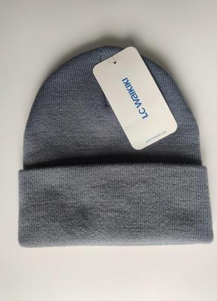 Шапка beanie lc waikiki grey, one size1 фото