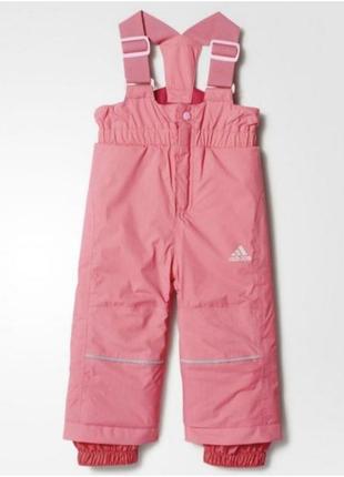 Комбінезон дитячий новий фірмовий adidas sport casual штани дівчинці рожеві performance дитячі