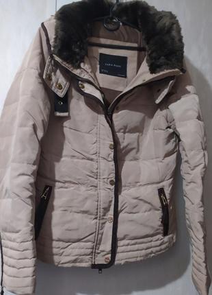 Женская теплая курточка zara3 фото
