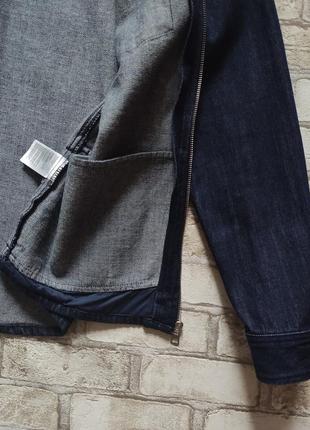 Блейзер h&m джинсова куртка на блискавці .6 фото