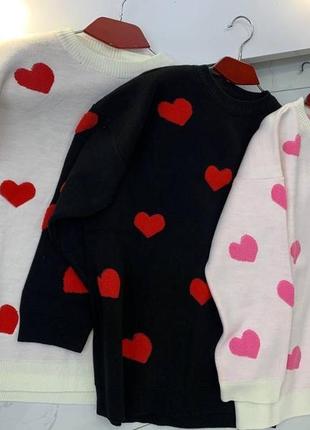 Светр сердечко