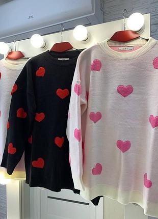 Светр сердечко