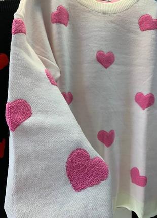 Светр сердечко
