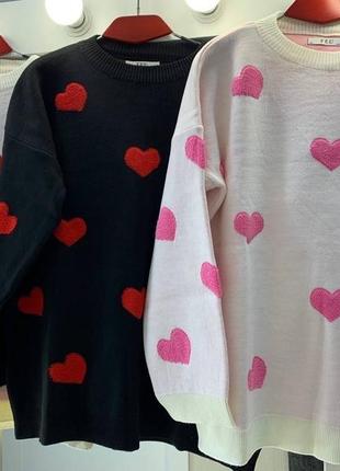 Светр сердечко