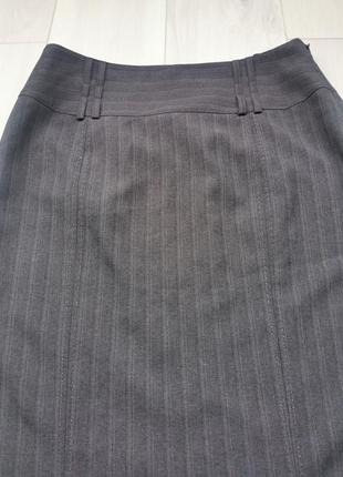Классическая юбка-карандаш в полосочке2 фото
