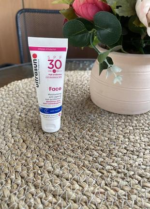 Сонцезахисний крем ultrasun moisturising anti-ageing sun protection face spf30 25мл