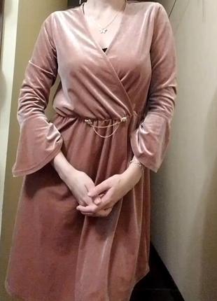 Сукня оксамитова на запах