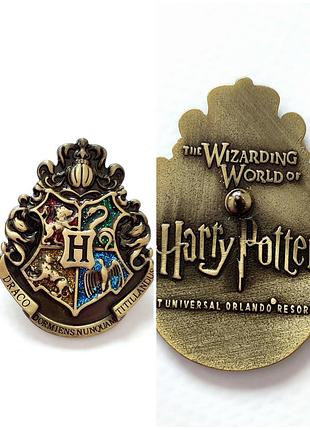 Harry potter значок пін хогвардс гаррі поттер hogwarts металевий великий косплей брошка гарі потер хогвардс