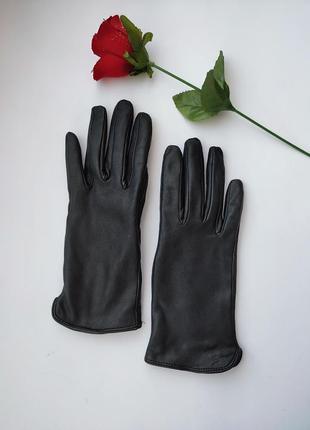 Стильные классические кожаные перчатки h&m  швеция