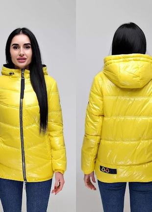 Куртка женская демисезонная, стеганая, 2 тона, р.44-54, украина10 фото