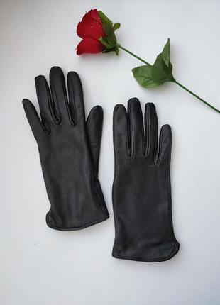 Стильные классические кожаные перчатки h&m  швеция8 фото
