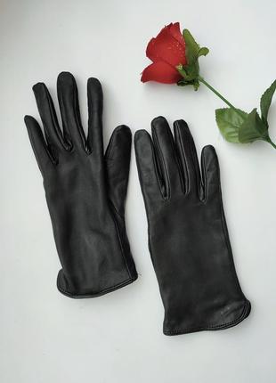Стильные классические кожаные перчатки h&m  швеция10 фото