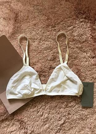 Новий бюстік cos triangle bra, розмір xs бавовна+шовк