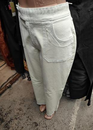 Jeans широкая трубы талия 90см4 фото