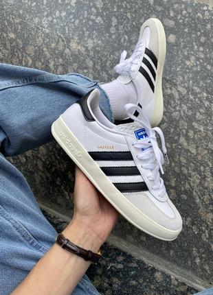 Чоловічі кросівки кеди адідас adidas indoor black/white розміри: 36-44