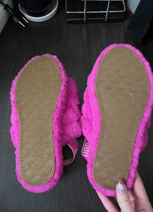 Ugg “fluff” slide  женские пушистые сандалии-тапочки4 фото