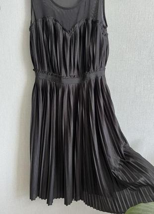 ‼️1+1=3 платье черная вечерняя плиссированная2 фото